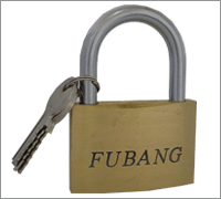 Thick Gloss Brass Padlock